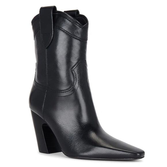 A'mmonde Atelier Black Heeled Boots - Picture 2 of 9